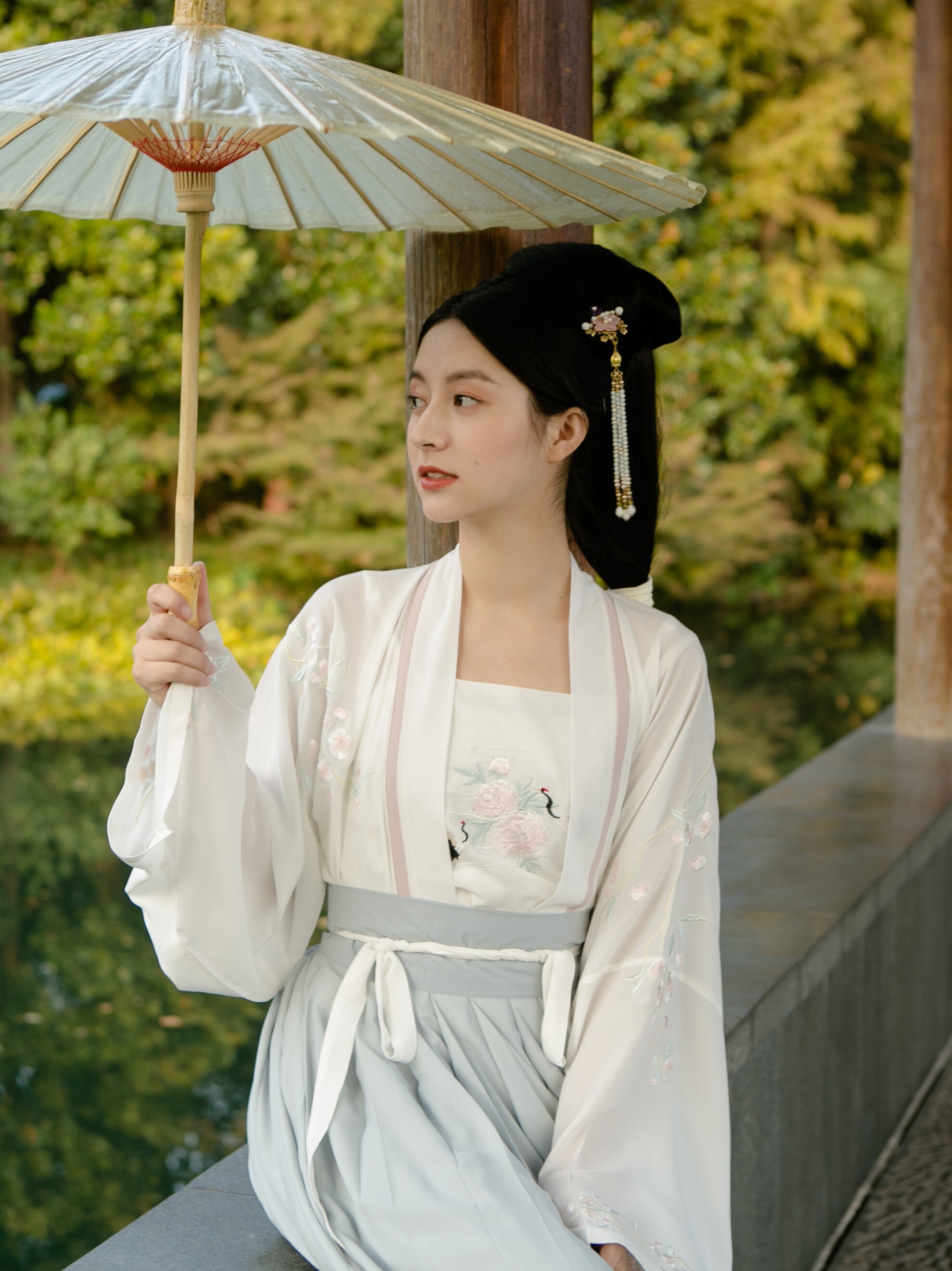 【现货】【棠衣】倾杯序原创对襟上襦一片式齐腰四米五摆汉服女春