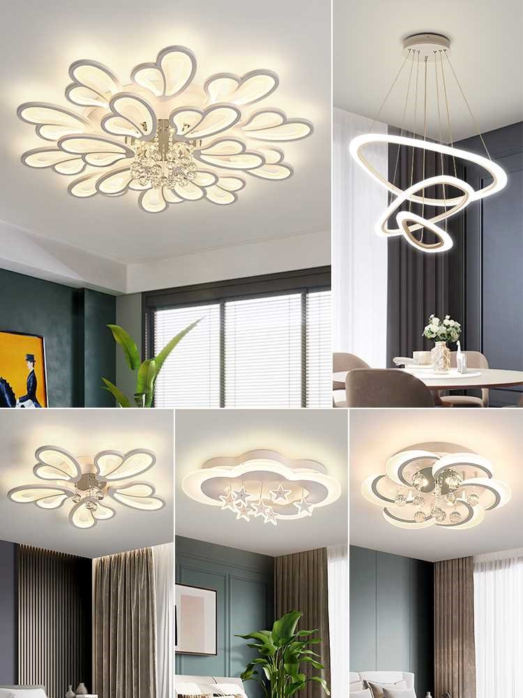 官方雷士新款客厅灯具套装组合简约现代三室两厅套餐全屋大气水晶