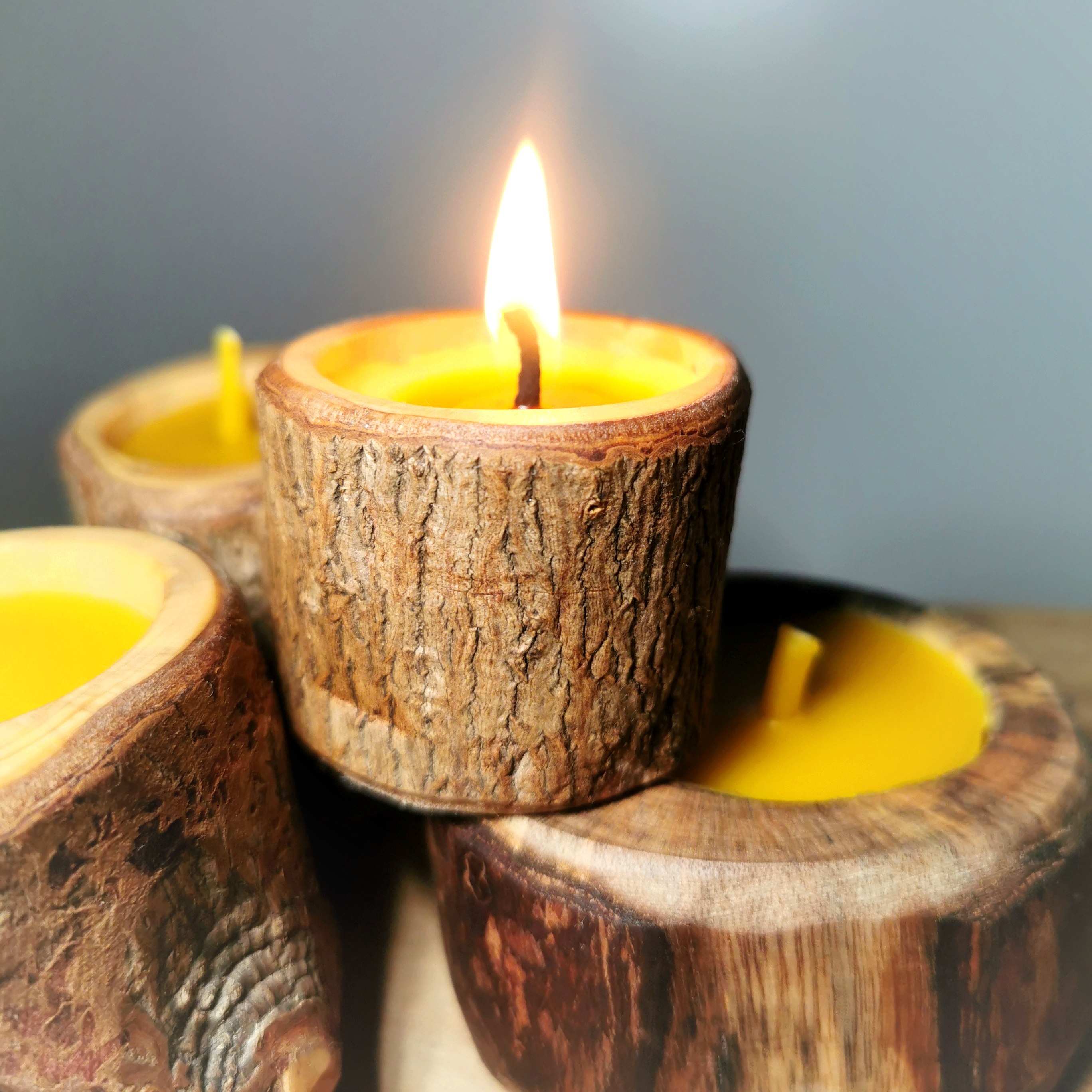 既木华德福北欧ins纯蜂蜡蜡烛蜂巢庆典生日无烟婚礼纪念日烛台