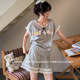 Gill Aimar小熊家2025新款韩系卡通睡衣女款春夏季短袖短裤家居服