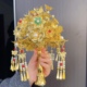 黄金色手捧花手工中式新娘结婚diy礼物婚礼新婚闺蜜团扇高级秀禾