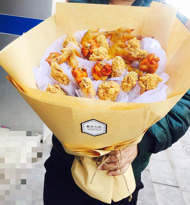 创意新品韩国炸鸡花束送朋友生日礼物鸡腿花束重庆鲜花同城速递优惠券