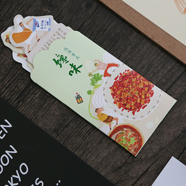 寻城集/微辣重庆/城市纪念品/伴手礼/手绘美食馋味/拾景纸质书签