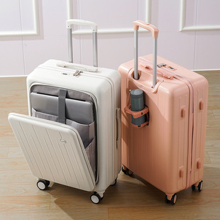 小型行李箱可上飞机多功能前置开口行李箱男女学生款密码箱20寸登