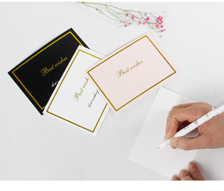 圣诞情人节生日贺卡感恩感谢商务祝福小清新卡片礼盒搭配装饰特价