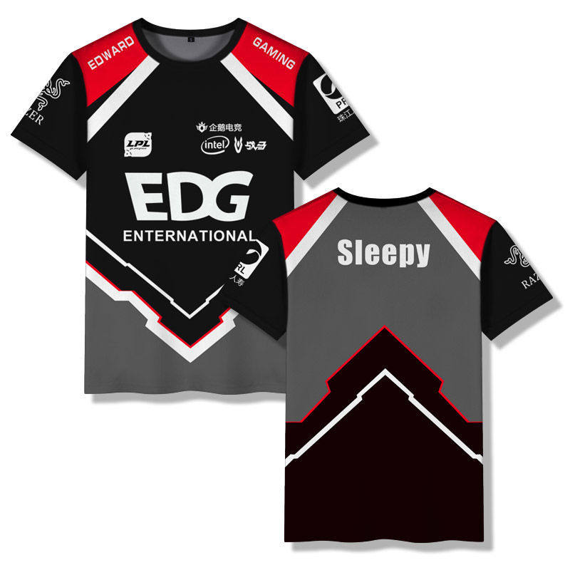 edg战队队服s11联盟英雄lol厂长clearlove比赛同款男学生短袖t恤