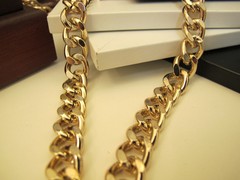 DIY高档服饰包包五金配件金色包带13MM密磨链金属链条包链子特价