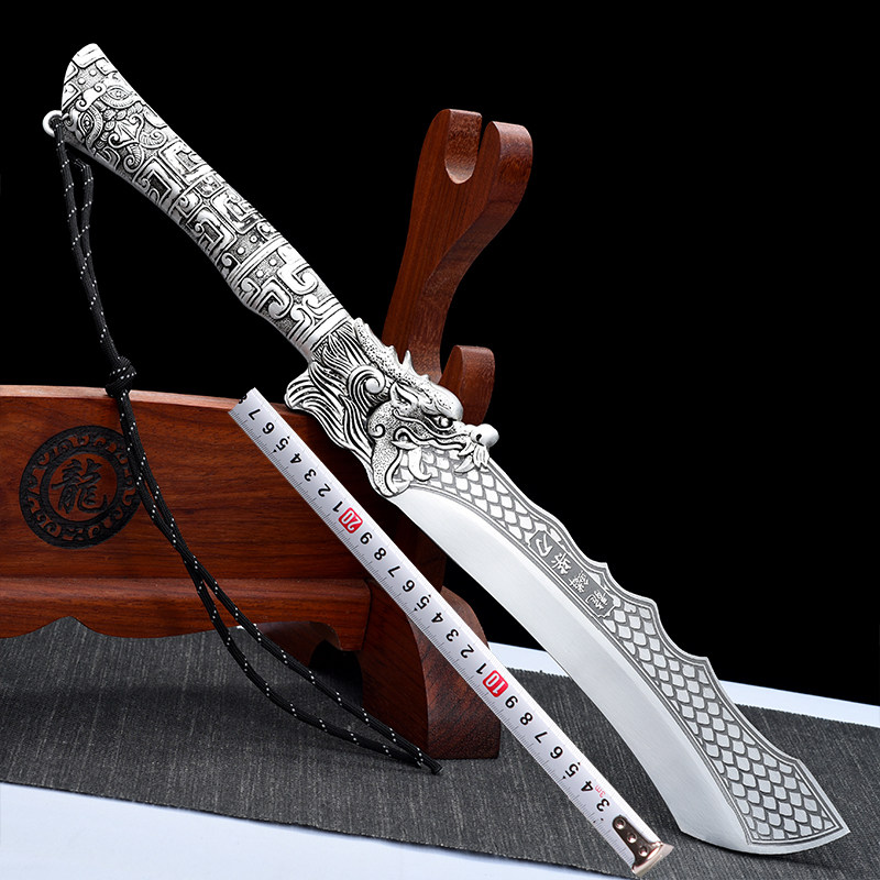 龙泉市手工锻打弹簧钢开山户外用刀中式刀具长柄柴刀野外砍骨砍木