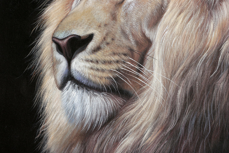 【学院艺术】广州美院 陈建忠《白龙马》写实精品 实力派画家