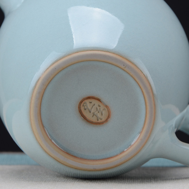 孟玉松 中国陶瓷艺术大师 天青德钟壶茶具