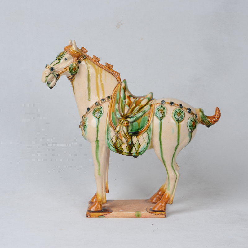 三花马 陶瓷 唐三彩 高水旺 国家级非遗传承人