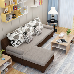 布艺沙发小户型组合时尚现代简约客厅家具 三人布沙发可拆洗特价