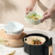空气炸锅烤箱专用陶瓷碗家用沙拉碗双耳四方面碗釉下彩耐高温餐具