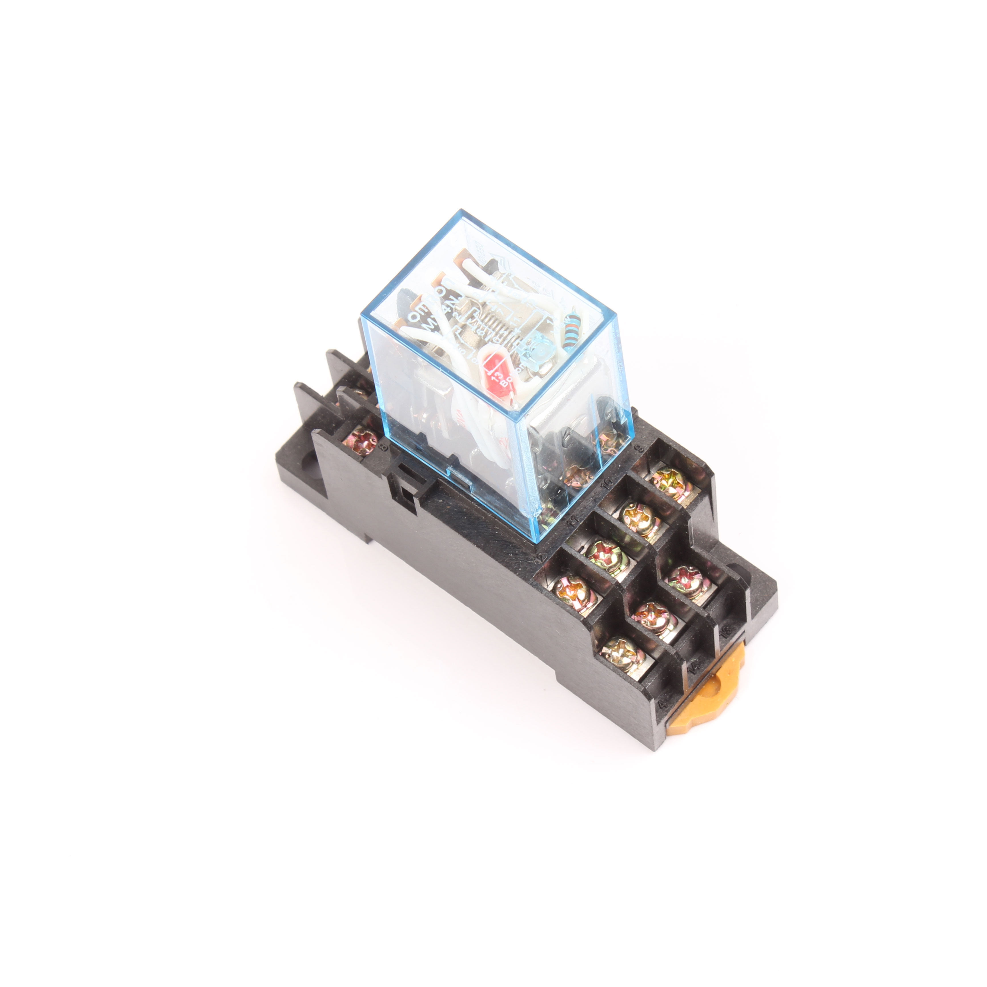 浮球开关配套套用触点小型继电器底座220v6v电磁继电器