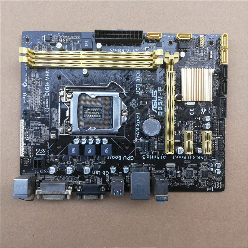 asus/华硕 b85m-f 1150针 ddr3 原装拆机台式机电脑 二手b85主板