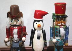 满百包邮限量生日礼物儿童房摆件牛仔企鹅国王士兵胡桃夹子木偶