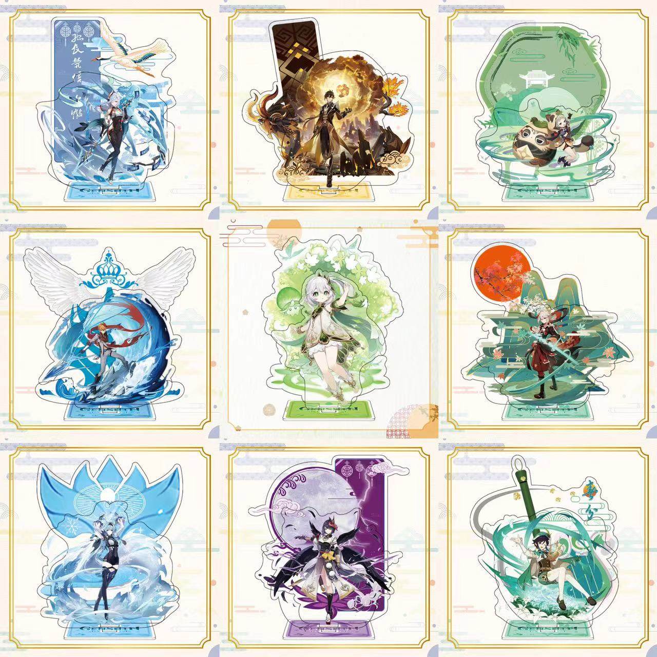 原神周边双层大立牌钟离胡桃纳西妲万叶艾尔海森白术钟离万叶申鹤