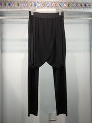 E-WORLD衣我的 专柜正品 黑色 时尚休闲 大牌 酷雅休闲裤