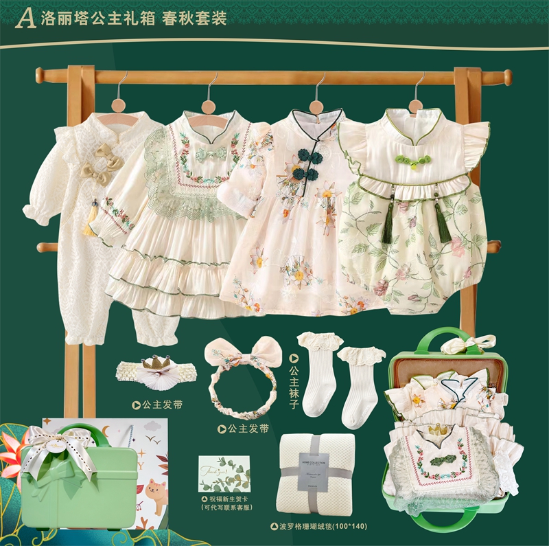 新生的儿见面礼初生婴儿衣服礼盒套装