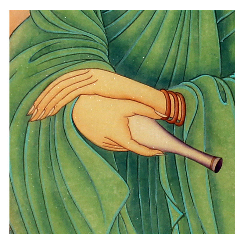 【双十二】范文秀 《绿衣观音》 纸本国画