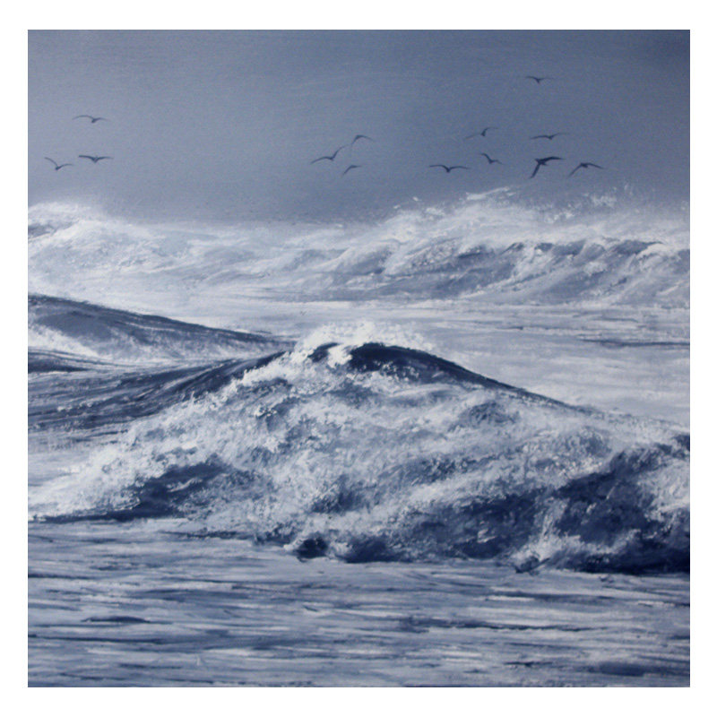 刘正勇 《潮汐》原创保真 布面油画 原作收藏级珍品