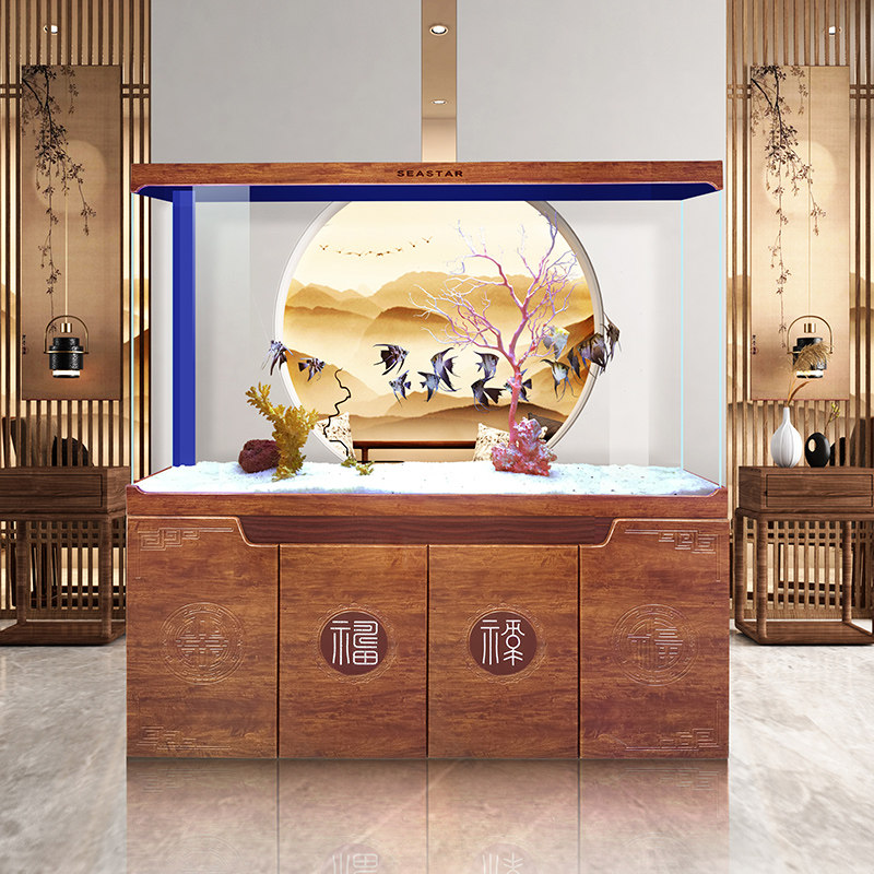 高逸客厅中小型鱼缸超白玻璃水族箱