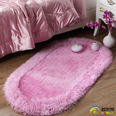 欧米莱 椭圆形地毯卧室可爱床边地毯客厅茶几卧室婚房地毯特价