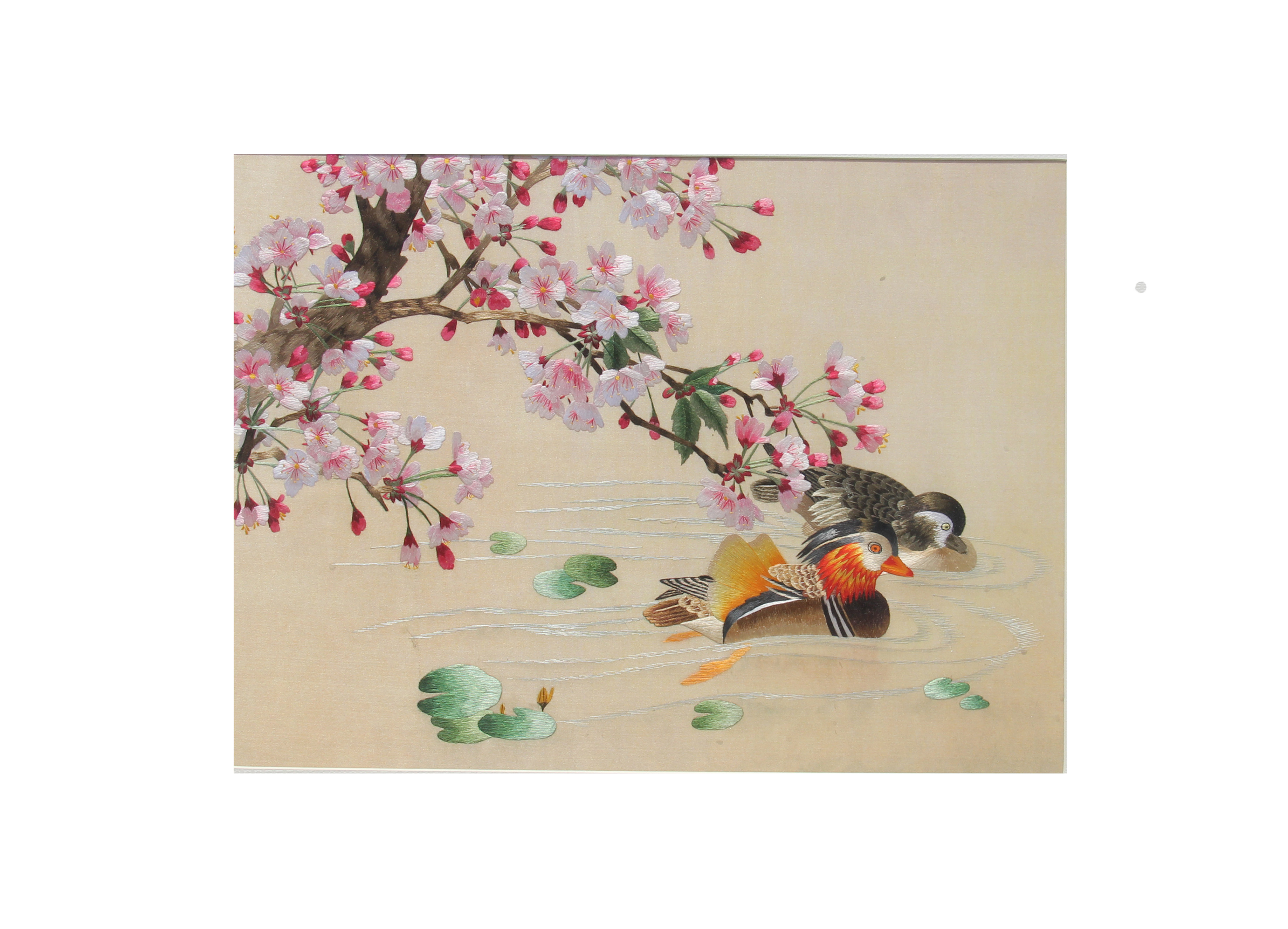 苏绣单面绣《鸳鸯》吴波文化出品