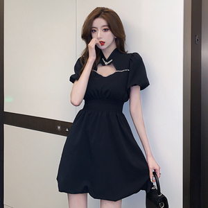 Hollow out improved cheongsam fashion simple dress