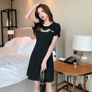 Hollow out slim sexy dress