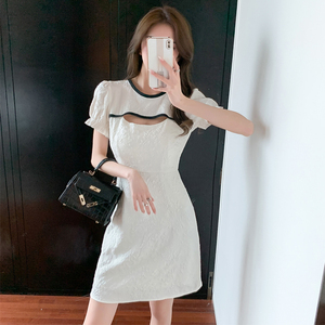 Cheongsam Vintage jacquard sexy high waist thin dress