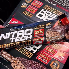 Muscletech肌肉科技Nitro Tech Crunch Bars蛋白质棒代餐营养健身