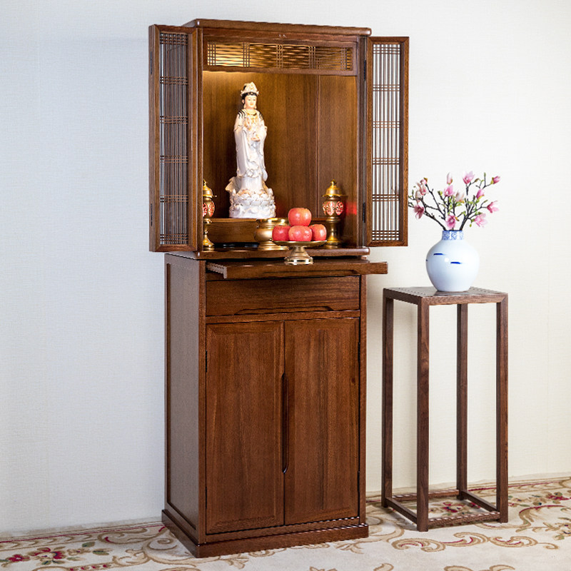 南天门48-68现代带门佛龛立柜家用财神供位观音菩萨供奉台经济型