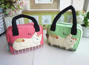 日本買gucci哪裡便宜 日本KINECAT女包可愛卡通美夢貓咪日式純棉拼佈藝買菜包小手提包 gucci