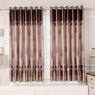 高温定型窗帘成品窗帘遮光短帘飘窗客厅卧室阳台布料加厚