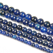 Myatou natural old blue dark blue agate bead beaded beads chain of semi-finished products DIY jewelry