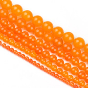 Myatou DIY manual fitting Orange chalcedony beads beads beads Topaz myeloid semi-finished products