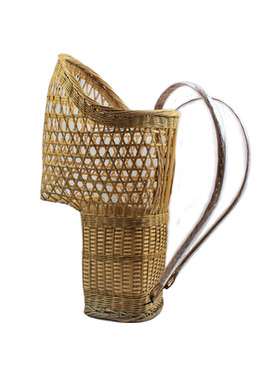 背篓竹编婴儿竹背篓背小孩四季通用纯手工竹制品背筐带椅子工艺品