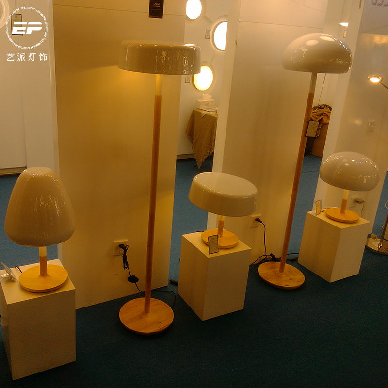艺派灯饰现代简约风格意大利艺术设计客厅卧室原木家居白蘑菇台灯