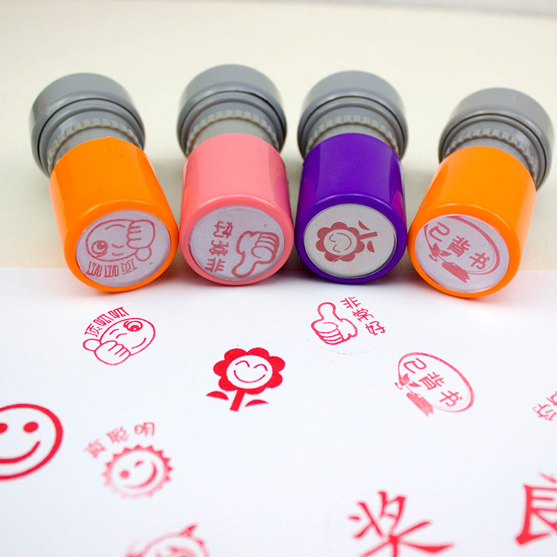 教师印章你真棒大拇指批改表扬评语印章小红花学生语文数英小印章