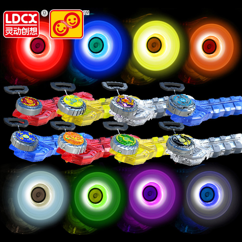 灵动创想魔幻陀螺2焰天火龙王黑镰魔将对战竞技梦幻陀罗儿童玩具6