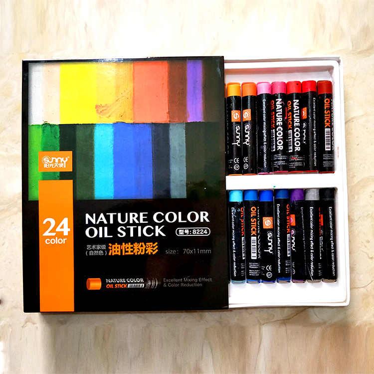 Sunshine Angels 24 Re-color Oil painting stick Pastel Soft crayon Oily Bright Stick security Non-toxic Oily Pastelin the Electronic Dictionary/Electronic paper book/Stationery , Painting tools/Painted wood/Calligraphy Supplies , Crayon category - from Buy2taobao.com to provide professional Taobao agent buy service