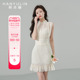 韩语琳法式连衣裙女夏季2024新款收腰显瘦漂亮气质高级感无袖裙子