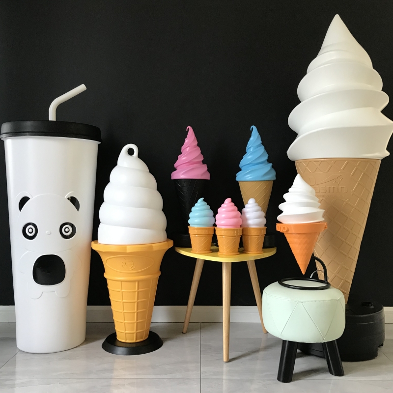 百世贸超大冰激凌模型/奶茶饮品模具/七彩变色仿真冰淇淋甜筒灯箱在类目 玩具/童车/益智/积木/模型, 仿真/过家家玩具, 仿真果蔬/食物中 - 来自Buy2taobao.com提供专业的淘宝代购服务