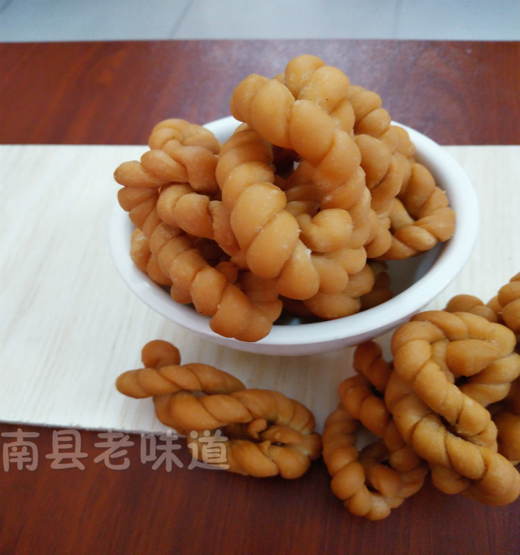 湖南小麻花甜味咸味 南县风味香脆油饺香脆麻花500克散装好吃零食