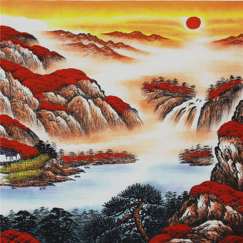 范海《鸿运千秋》风水画家 1.8米巨作 180cmx70cm b12