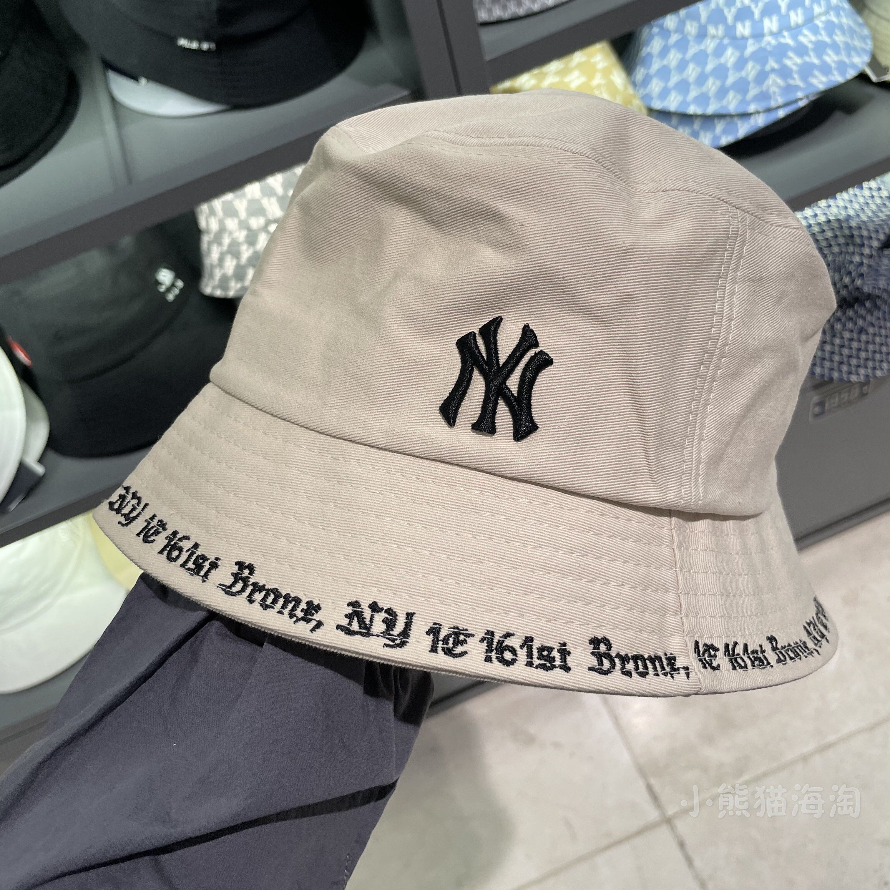 现货mlb洋基队小标字母刺绣卡其色男女女同休闲帽子