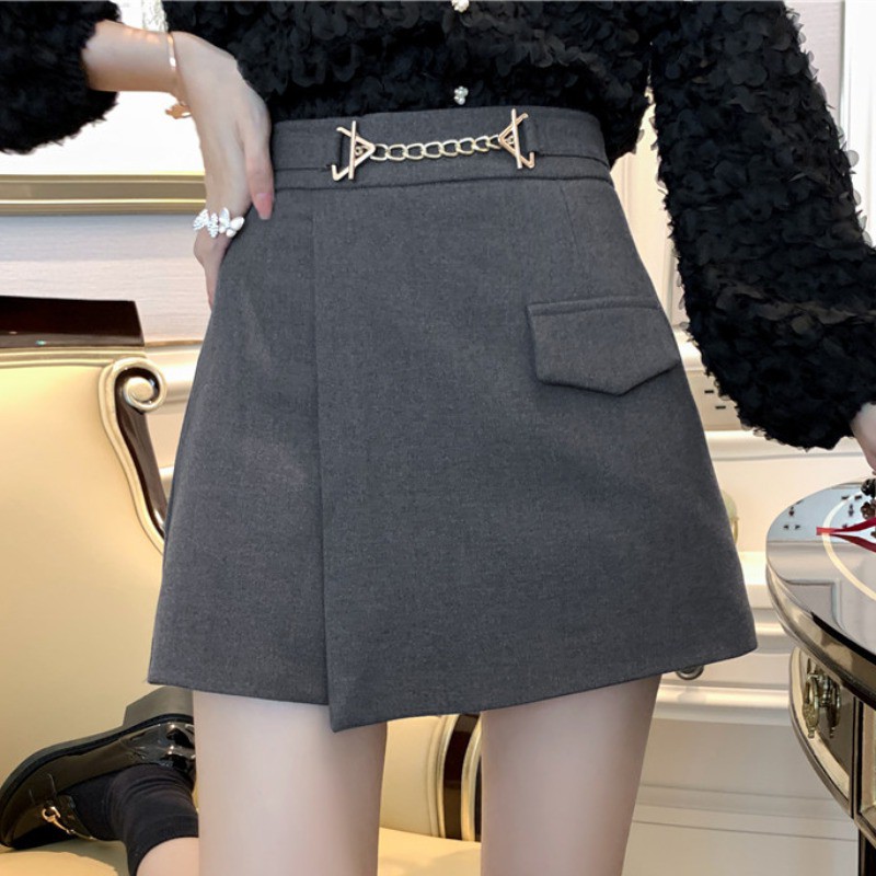 2020 Korean Edition new pattern Western style chain Fur skirt Autumn and winter Paige Self cultivation Versatile Culotte ins tidein the Women's clothing/Boutique , Skirts category - from Buy2taobao.com to provide professional Taobao agent buy service