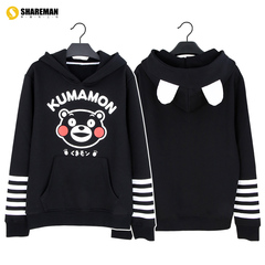 享漫 日本kumamon熊本熊部长周边衣服二次元动漫短袖T恤长袖卫衣
