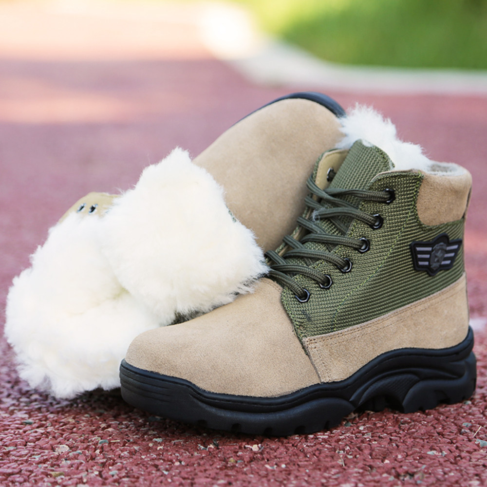 军棉靴男加绒
